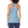 image:imageHUK Womens Pursuit Tank Top  Racer Back Tank with UPF Sun ProtectionLinear Leaf  Titanium Blue