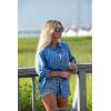 image:imageHUK Womens Tide Point Pattern Long Sleeve Shirt Button Down for Women Quiet Harbor Medium