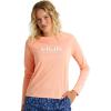 image:imageHUK Womens Pursuit Heather Crew Sleeve Shirt Performance ShirtPeach Nectar