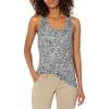 image:imageHUK Womens Pursuit Tank Top  Racer Back Tank with UPF Sun ProtectionLinear Leaf  Volcanic Ash