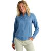 image:imageHUK Womens Tide Point Pattern Long Sleeve Shirt Button Down for Women Quiet Harbor Medium