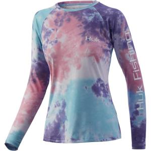 image:imageHUK Mens Pursuit Long Sleeve ShirtPerformance Shirt  Sun ProtectionLavender Blue