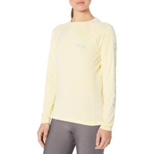 image:imageHUK Mens Pursuit Long Sleeve ShirtPerformance Shirt  Sun ProtectionPicture Perfect  French Vanilla