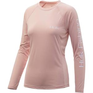 image:imageHUK Mens Pursuit Long Sleeve ShirtPerformance Shirt  Sun ProtectionPicture Perfect  Seashell Pink