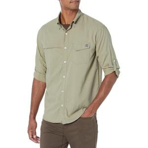 image:imageHUK Mens Tide Point Short Sleeve Shirt  Performance Button DownOverland