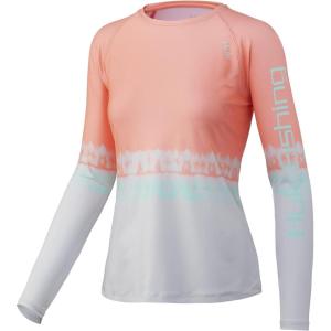image:imageHUK Womens Pursuit Long Sleeve ShirtPerformance Shirt  Sun ProtectionSalt Dye  Desert Flower