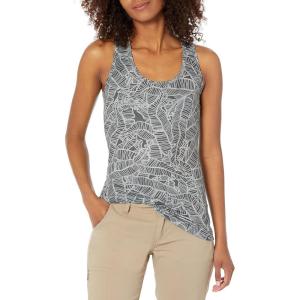 image:imageHUK Womens Pursuit Tank Top  Racer Back Tank with UPF Sun ProtectionLinear Leaf  Volcanic Ash