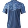image:imageHUK Mens Icon X Camo Shirt  ShortSleeve Performance Fishing ShirtRunning Lakes Titanium Blue