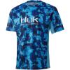 image:imageHUK Mens Icon X Camo Shirt  ShortSleeve Performance Fishing ShirtSan Sal  Refraction