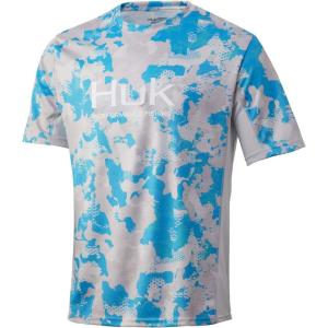 image:imageHUK Mens Icon X Camo Shirt  ShortSleeve Performance Fishing ShirtInshore  Refraction