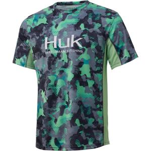 image:imageHUK Mens Icon X Camo Shirt  ShortSleeve Performance Fishing ShirtNew Superior  Refraction