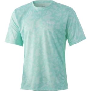 image:imageHUK Mens Icon X Camo Shirt  ShortSleeve Performance Fishing ShirtRunning Lakes Beach Glass