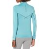 image:imageHUK Womens Icon 14 Zip Long Sleeve Fishing Shirt with Sun ProtectionPorcelain Blue