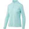 image:imageHUK Womens Icon 14 Zip Long Sleeve Fishing Shirt with Sun ProtectionBeach Glass