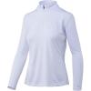 image:imageHUK Womens Icon 14 Zip Long Sleeve Fishing Shirt with Sun ProtectionWhite