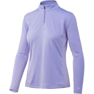 image:imageHUK Womens Icon 14 Zip Long Sleeve Fishing Shirt with Sun ProtectionLavender