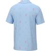 image:imageHUK Mens Pursuit Pattern Performance Short Sleeve Polo ShirtBig Shrimpin  Crystal Blue