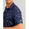 image:imageHUK Mens Pursuit Pattern Performance Short Sleeve Polo ShirtBlue
