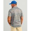 image:imageHUK Mens Pursuit Pattern Performance Short Sleeve Polo ShirtGrey