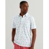image:imageHUK Mens Pursuit Pattern Performance Short Sleeve Polo ShirtWhite 80