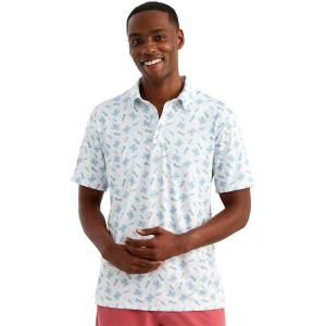 image:imageHUK Mens Pursuit Pattern Performance Short Sleeve Polo ShirtWhite 80