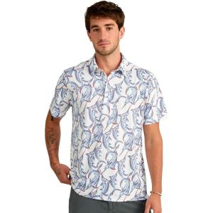 image:imageHUK Mens Pursuit Pattern Performance Short Sleeve Polo ShirtWhite 90