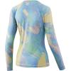 image:imageHUK Womens Pursuit Pattern Long Sleeve Shirt Fishing Shirt for WomenLava  Electric Green