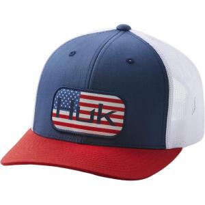 image:imageHUK Mens Mesh Trucker Snapback Hat  AntiGlare Fishing HatAmericana  Sargasso Sea