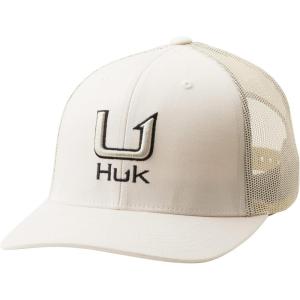 image:imageHUK Mens Mesh Trucker Snapback Hat  AntiGlare Fishing HatBarb U  Khaki