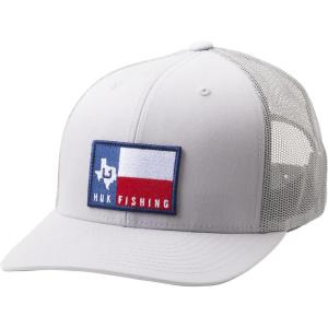 image:imageHUK Mens Mesh Trucker Snapback Hat  AntiGlare Fishing HatBig State  Overcast Grey