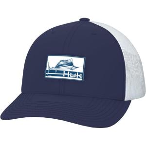 image:imageHUK Mens Mesh Trucker Snapback Hat  AntiGlare Fishing HatBill Fish  Naval Academy