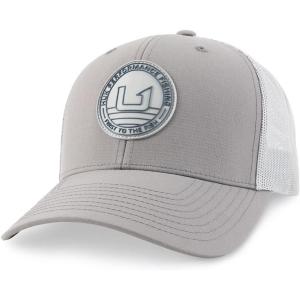 image:imageHUK Mens Mesh Trucker Snapback Hat  AntiGlare Fishing HatCircle Patch  Night Owl