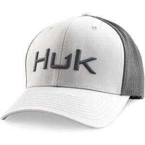 image:imageHUK Mens Mesh Trucker Snapback Hat  AntiGlare Fishing HatHarbor Mist