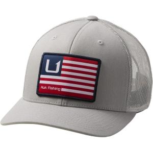 image:imageHUK Mens Mesh Trucker Snapback Hat  AntiGlare Fishing HatHuk  Bars  Oyster