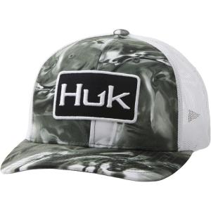 image:imageHUK Mens Mesh Trucker Snapback Hat  AntiGlare Fishing HatMossy Oak Hydro Freshwater