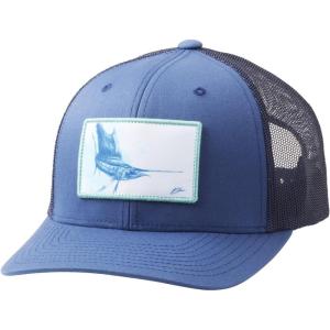 image:imageHUK Mens Mesh Trucker Snapback Hat  AntiGlare Fishing HatPatch Light  Sargasso Sea