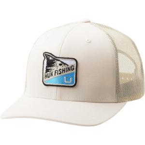 image:imageHUK Mens Mesh Trucker Snapback Hat  AntiGlare Fishing HatRedfin  Khaki