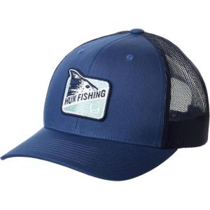 image:imageHUK Mens Mesh Trucker Snapback Hat  AntiGlare Fishing HatRedfin  Sargasso Sea