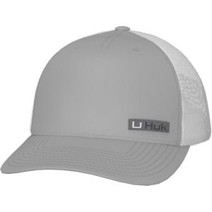 image:imageHUK Mens Mesh Trucker Snapback Hat  AntiGlare Fishing HatSide Arm  Harbor Mist