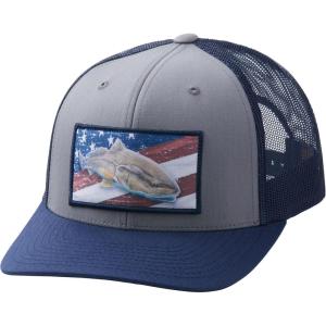 image:imageHUK Mens Mesh Trucker Snapback Hat  AntiGlare Fishing HatTalin Overcast Grey