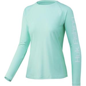 image:imageHUK Womens Pursuit Pattern Long Sleeve Shirt Fishing Shirt for WomenCircle Camo  Beach Glass