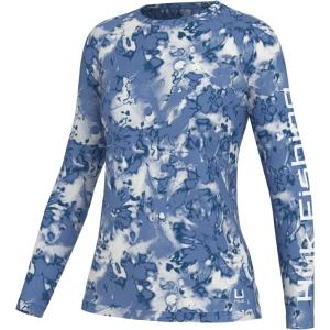 image:imageHUK Womens Pursuit Pattern Long Sleeve Shirt Fishing Shirt for WomenFin Flats  Wedgewood