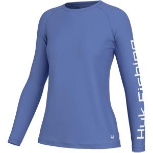 image:imageHUK Womens Pursuit Pattern Long Sleeve Shirt Fishing Shirt for WomenWedgewood