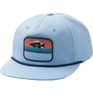image:imageUnstructured AntiGlare Fishing Hat  Trucker Snapback HatSunset Bass  Coastal Sky