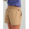 image:imageHUK Womens Cruiser Shorts Stretch Cotton Ripstop Elastic Waistband with Drawcord Zipper Front Fly 3 InseamMarl