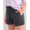 image:imageHUK Womens Cruiser Shorts Stretch Cotton Ripstop Elastic Waistband with Drawcord Zipper Front Fly 3 InseamVolcanic Ash