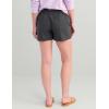 image:imageHUK Womens Cruiser Shorts Stretch Cotton Ripstop Elastic Waistband with Drawcord Zipper Front Fly 3 InseamVolcanic Ash