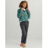 image:imageHUK Womens Plush Fleece 12 Zip Pullover Cozy Sherpa Fleece With Front Dropin Pocket and Quilted DetailsNorth Atlantic