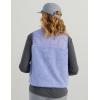 image:imageHUK Womens Plush Fleece Full Zip Vest Soft Warm Lightweight Outdoor Layering Piece for Fishing Hiking and ActivewearLightning Sky
