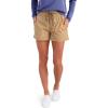 image:imageHUK Womens Cruiser Shorts Stretch Cotton Ripstop Elastic Waistband with Drawcord Zipper Front Fly 3 InseamMarl